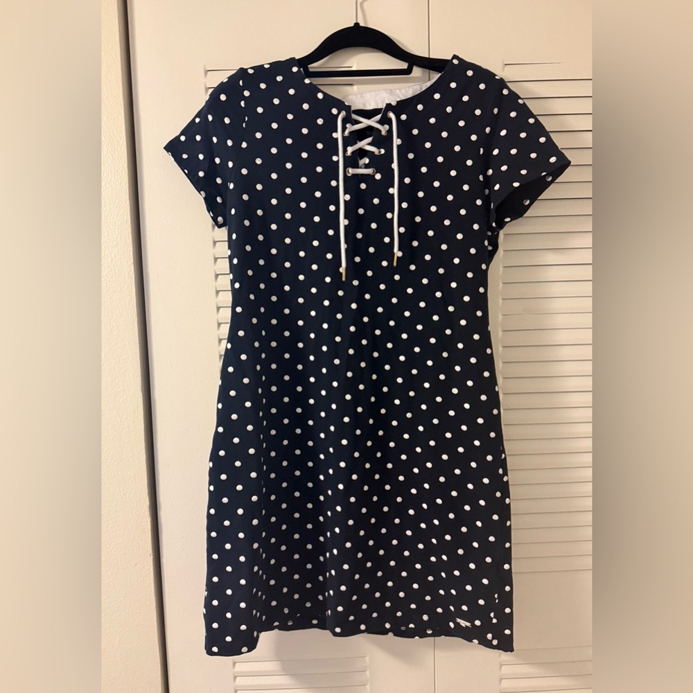 Tommy Hilfiger Navy/White Polka Dot Dress